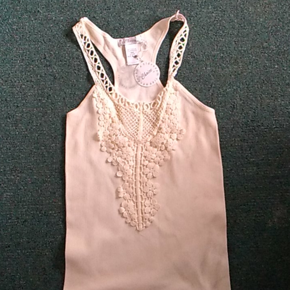 Junior seamless crochet tank top